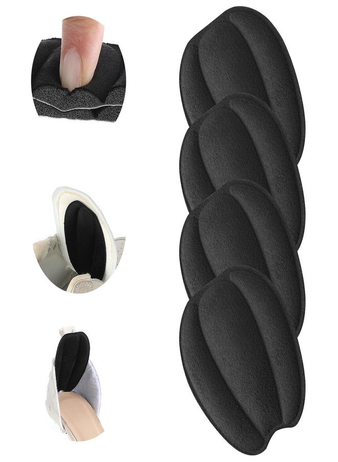 Classicseali 4pcs Shoe Tongue Pads,Soft and Non-Slip Tongue Pads for Shoes, Shoe Tongues Pad for Men, Women, Heel Pad, Forefoot Insoles, Adjusting Shoes Fit, Black - Image 1